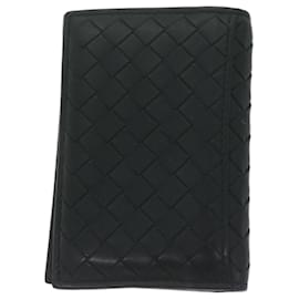 Autre Marque-BOTTEGA VENETA INTRECCIATO Card Case Leather Black Auth yk10559-Black