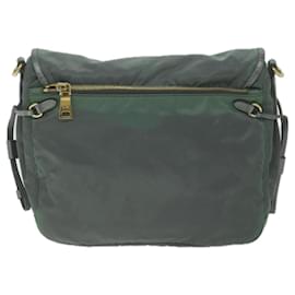 Prada-PRADA Shoulder Bag Nylon Khaki Auth 65509-Khaki