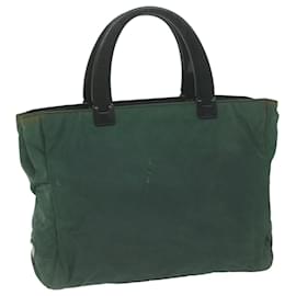 Prada-PRADA Hand Bag Nylon Green Auth 65933-Green