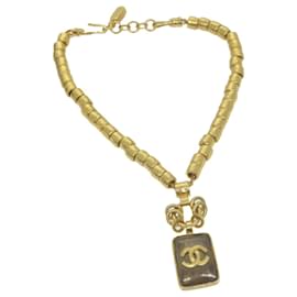 Chanel-CHANEL Colar Dourado CC Auth 65253UMA-Outro