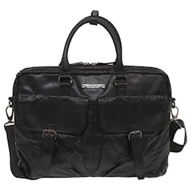 Burberry-BURBERRY Shoulder Bag Leather 2Set Brown Black Auth bs11672-Brown,Black
