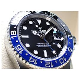 Rolex-lunette ROLEX GMT MasterII bleu noir 126710Bracelet Jubilé BLNR'23 Hommes inutilisés-Argenté
