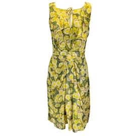 Autre Marque-Jason Wu Green Multi Printed Sleeveless Silk Dress-Green