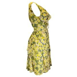 Autre Marque-Jason Wu Green Multi Printed Sleeveless Silk Dress-Green