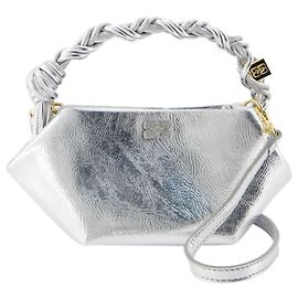 Mini Bolsa Ganni Bou - Ganni - Couro Sintético - Prata Prata Metálico