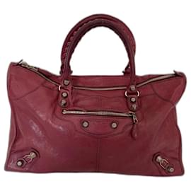 Balenciaga-Handbags-Dark red