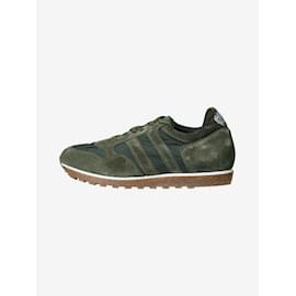 Autre Marque-Green suede and nylon trainers - size EU 38-Green