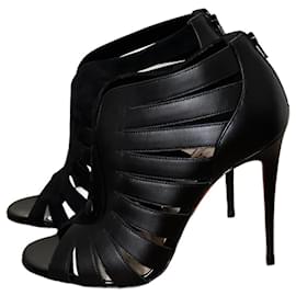 Christian Louboutin-Leather sandals-Black
