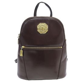 VINTAGE SAC A DOS YVES SAINT LAURENT YSL EN CUIR BOX MARRON BROWN BACKPACK BAG Marron