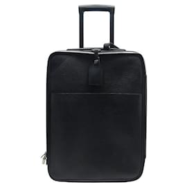 Louis Vuitton-LOUIS VUITTON PEGASE WHEEL SUITCASE 55 EPI LEATHER CABIN TROLLEY SUITCASE-Black