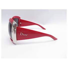 Christian Dior-CHRISTIAN DIOR DIORISSIMA SUNGLASSES 1 9ZUE5 RED SQUARE SUNGLASSES-Red
