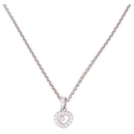 Chopard-CHOPARD HAPPY DIAMONDS NECKLACE 0.29ct 791034 46 WHITE GOLD 18K 12GR NECKLACE-Silvery