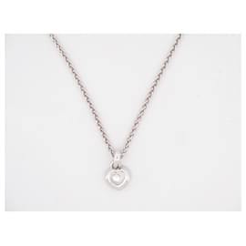 Chopard-CHOPARD HAPPY DIAMONDS NECKLACE 0.29ct 791034 46 WHITE GOLD 18K 12GR NECKLACE-Silvery