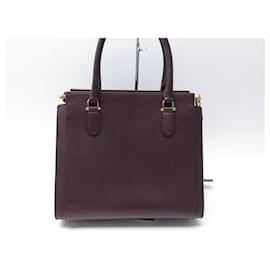 Christian Dior-Christian Dior handbag 21ST IN BORDEAUX LEATHER PURSE HAND BAG-Dark red