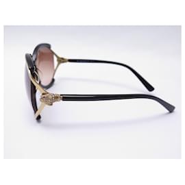 Cartier-Cartier pantera óculos de sol T00712 ÓCULOS DE SOL MARROM-Marrom