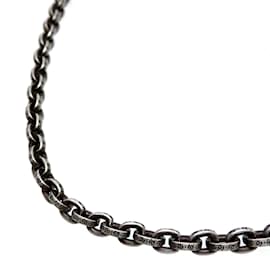 Autre Marque-Silver Paper Chain Necklace-Other