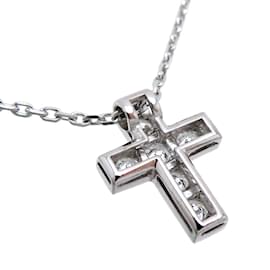 Autre Marque-18K Mini Cross Necklace-Other