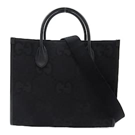 Gucci-Gucci Jumbo GG Canvas Tote Canvas Tote Bag 680956 in Excellent condition-Other