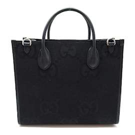 Gucci-Gucci Jumbo GG Canvas Tote Canvas Tote Bag 680956 in Excellent condition-Other