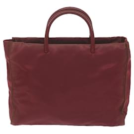 Prada-PRADA Hand Bag Nylon Red Auth 65947-Red