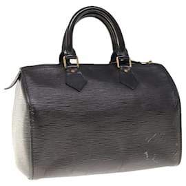 Louis Vuitton-Louis Vuitton Epi Speedy 25 Hand Bag Noir Black M43012 LV Auth 66118-Black