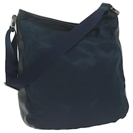 Prada-PRADA Shoulder Bag Nylon Navy Auth 65837-Navy blue