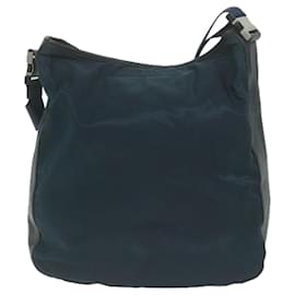 Prada-PRADA Shoulder Bag Nylon Navy Auth 65837-Navy blue