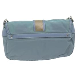 Prada-PRADA Shoulder Bag Nylon Light Blue Auth 65827-Light blue
