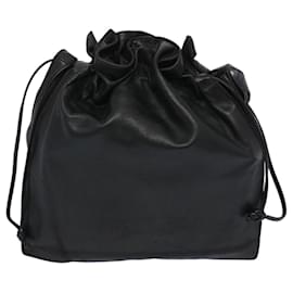 Loewe-LOEWE Shoulder Bag Leather Black Auth 65764-Black