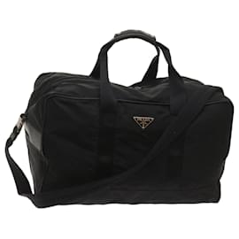 Prada-PRADA Boston Tasche aus Nylon 2Weg Schwarz Auth bs11802-Schwarz