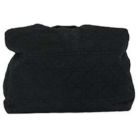 Christian Dior-Christian Dior Lady Dior Canage Shoulder Bag Nylon Black Auth yk10434-Black