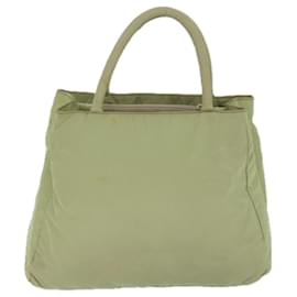 Prada-PRADA Hand Bag Nylon Khaki Auth 65996-Khaki
