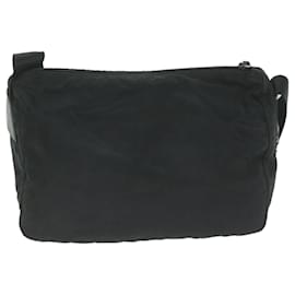 Prada-PRADA Shoulder Bag Nylon Black Auth 66006-Black