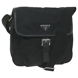 Prada-PRADA Shoulder Bag Nylon Black Auth am5761-Black