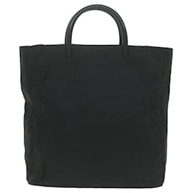 Prada-PRADA Hand Bag Nylon Black Auth 65704-Black