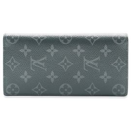 Louis Vuitton Monogram Eclipse Canvas Brazza Geldbörse Schwarz