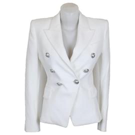 Balmain-Jackets-White