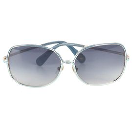 Diane Von Furstenberg Blue Square Sunglasses Blue