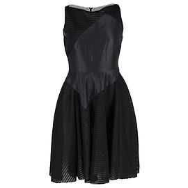 Autre Marque Antonio Berardi Mini-robe sans manches en maille ajourée en polyamide noir Noir