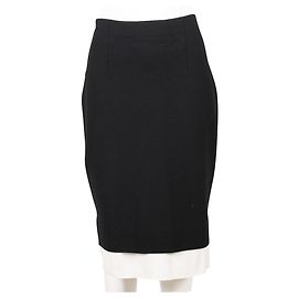 Rag & Bone Jupe crayon superposée Aimee Noir