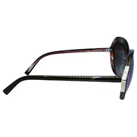 Fendi-Round Brown and Gold Sunglasses-Brown