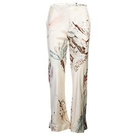 Hermès Bedruckte Seidenhose Fleisch