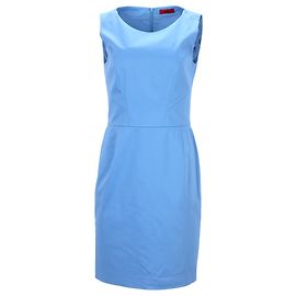 Abito smanicato Hugo by Hugo Boss in cotone blu Blu Blu chiaro