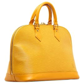Louis Vuitton-Louis Vuitton Amarelo Epi Alma PM-Amarelo