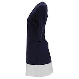 Tommy Hilfiger-Damenkleid mit normaler Passform-Marineblau
