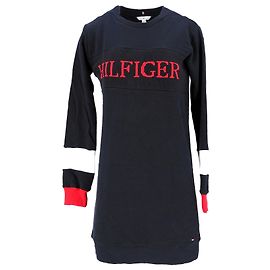 Tommy Hilfiger Vestido de corte regular para mujer Azul marino