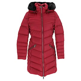 Tommy Hilfiger-Womens Slim Fit Coat-Red