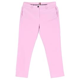 Tommy Hilfiger-Stretch-Chinohose aus Bio-Baumwolle für Damen-Pink