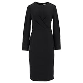 Tommy Hilfiger-Tommy Hilfiger Womens Slim Fit Dress in Black Polyester-Black