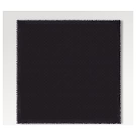 Louis Vuitton-Pañuelo de seda LV en nuevo color Ardoise.-Negro